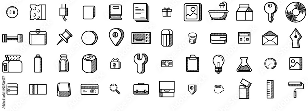 Set Of Daily Objects Icons Silhouette Vector Logo Design Containing Tool,Photo,Drink,Paint Business Infographic Elements Logo Vector Illustration Set Of Daily Objects Icons Silhouette Vector Logo Design Containing Tool,Photo,Drink,Paint Business Infographic Elements Logo Vector Illustration
