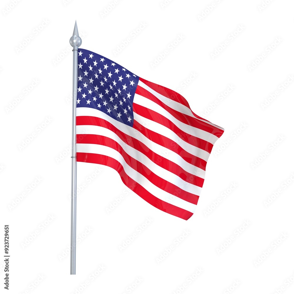 Obraz premium Usa flag illustration - United States Of America Flag