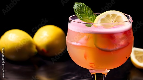cocktail with lime