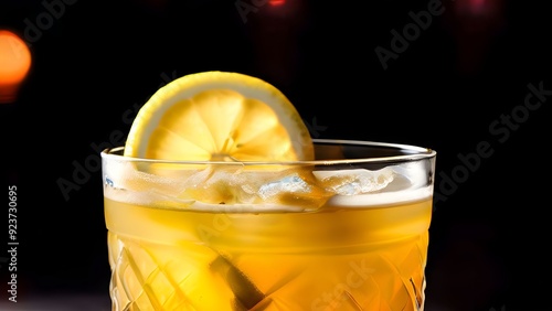 cocktail with lemon