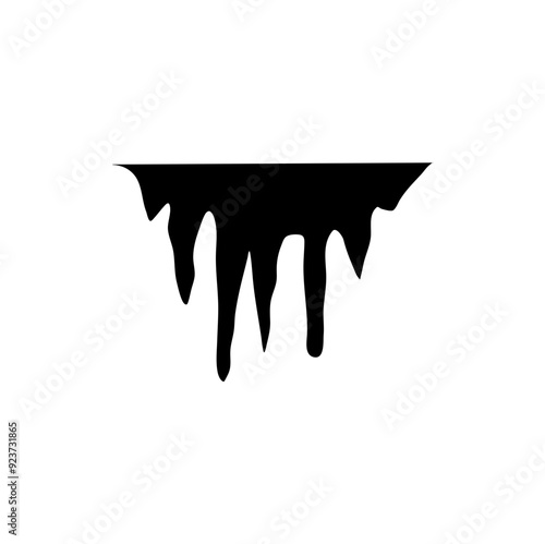 stalactites, growths and mineral formations. vector