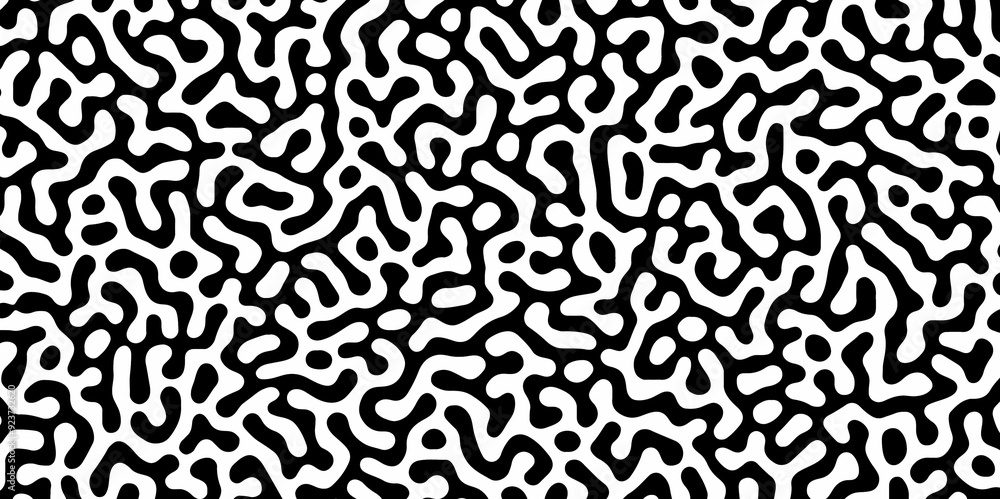 Abstract Turing organic wallpaper with background. Turing reaction diffusion monochrome seamless pattern with chaotic motion. Natural seamless line pattern. Linear design with biological shapes. Abstract Turing organic wallpaper with background. Turing reaction diffusion monochrome seamless pattern with chaotic motion. Natural seamless line pattern. Linear design with biological shapes.