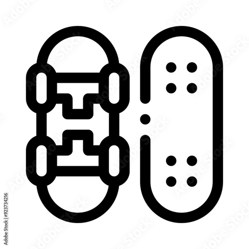longboard line icon