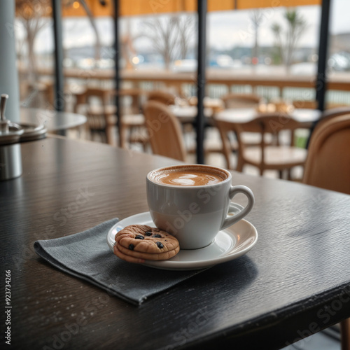 cup of coffee on table photo