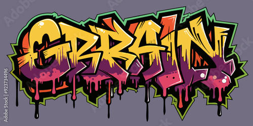 Graffiti font vector urban spray alphabet, street wall hand drawn letters, hip-hop modern style. Grunge drip print, fashion texture lettering splash, creative poster handwriting. Black graffiti font 
