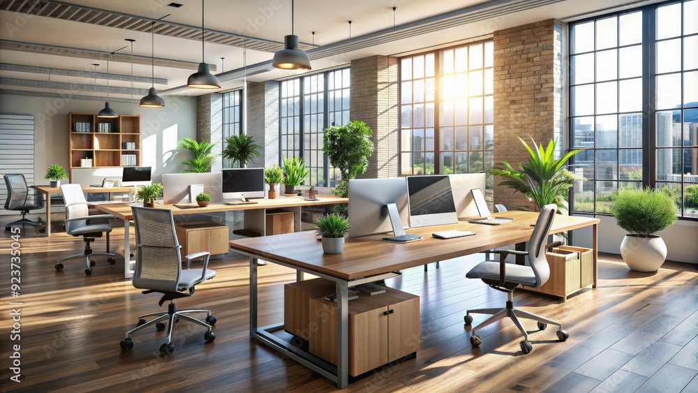 Modern, efficient workspace designed to boost productivity and foster innovation, productivity, hub Modern, efficient workspace designed to boost productivity and foster innovation, productivity, hub