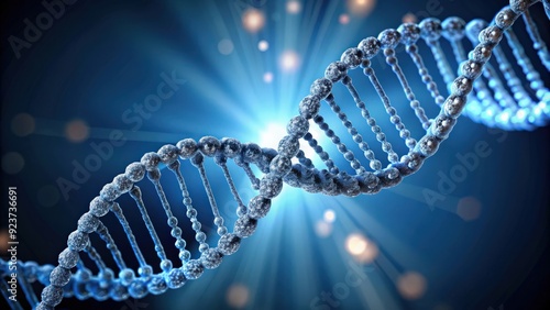 DNA strand with genetic information, genetic, science, biology, helix, chromosomes, molecule, double helix