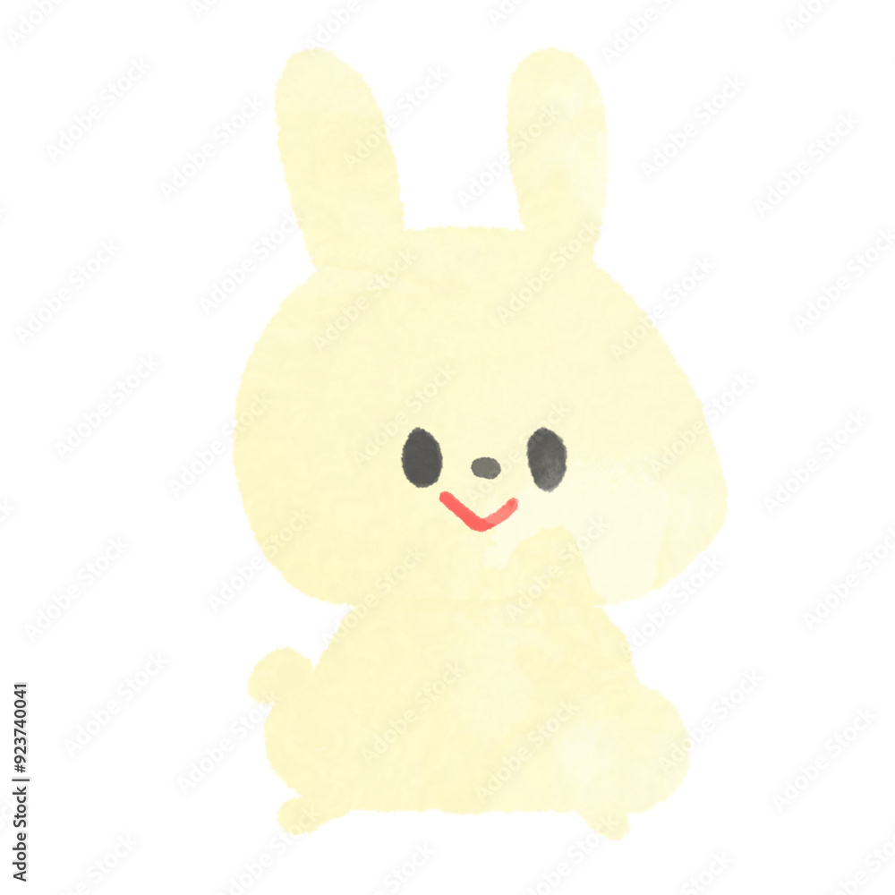 【手描き】秋のイラスト(うさぎ)