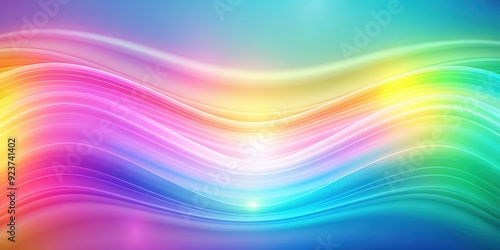 Blurred pastel tone rainbow gradient background with wave lines , pastel, rainbow, gradient, background, blurry, foggy, wave