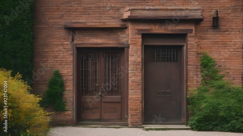 rusty iron door