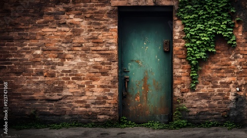 rusty iron door