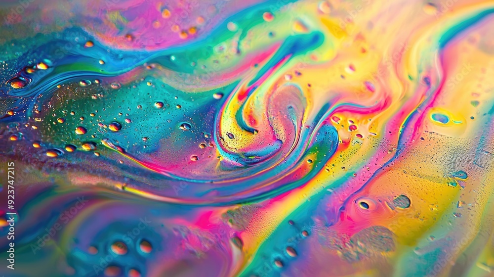 Mesmerizing Macro World: Soap Film Rainbow Patterns Mesmerizing Macro World: Soap Film Rainbow Patterns