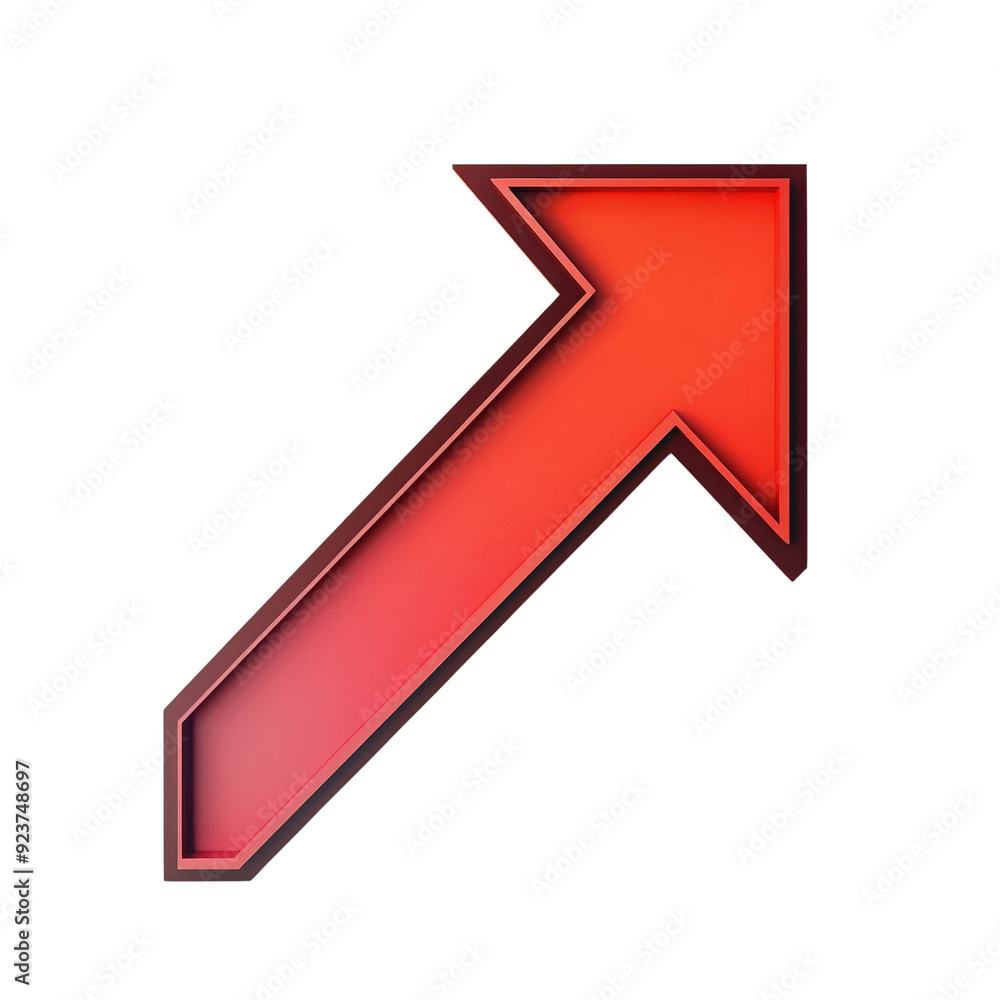 A bold red arrow pointing upwards symbolizes growth, progress, or direction, perfect for business and motivational themes. A bold red arrow pointing upwards symbolizes growth, progress, or direction, perfect for business and motivational themes.