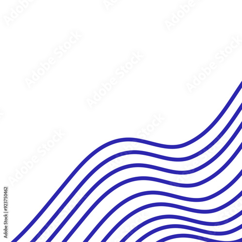 Aesthetic Wave Lines Corner Decoration