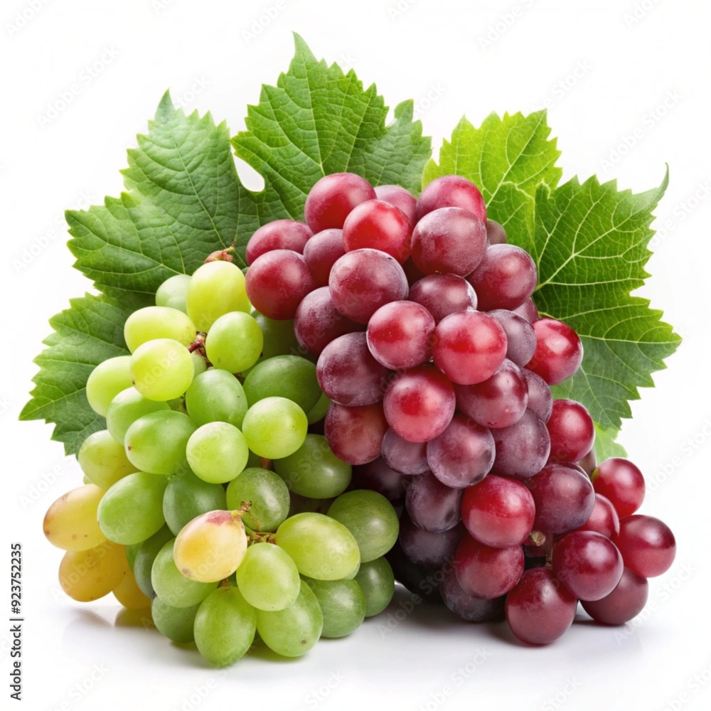 Fototapeta premium bunch of grapes isolated on white