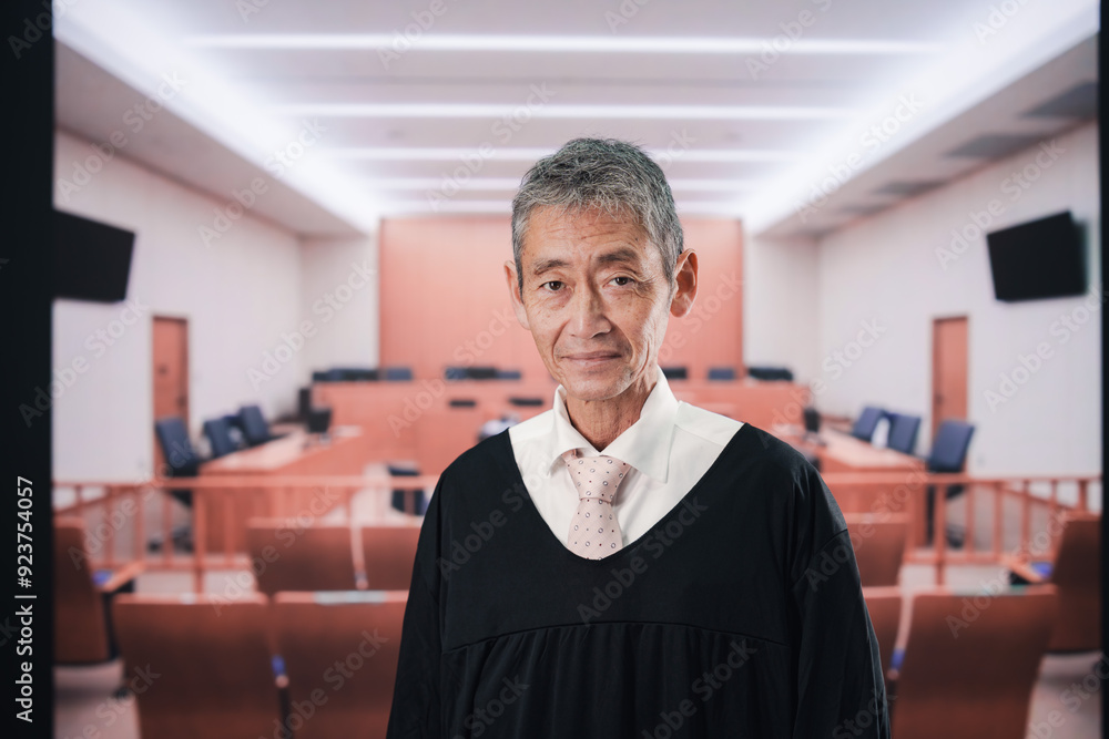 裁判所にいる高齢の裁判官 Stock Photo | Adobe Stock