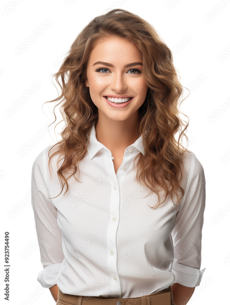 Young woman isolated on white background Young woman isolated on white background