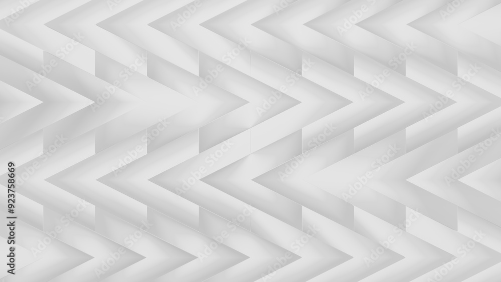 Zigzag or Chevron Pattern in Light Gray and White as Background (3D Illustration) Zigzag or Chevron Pattern in Light Gray and White as Background (3D Illustration)