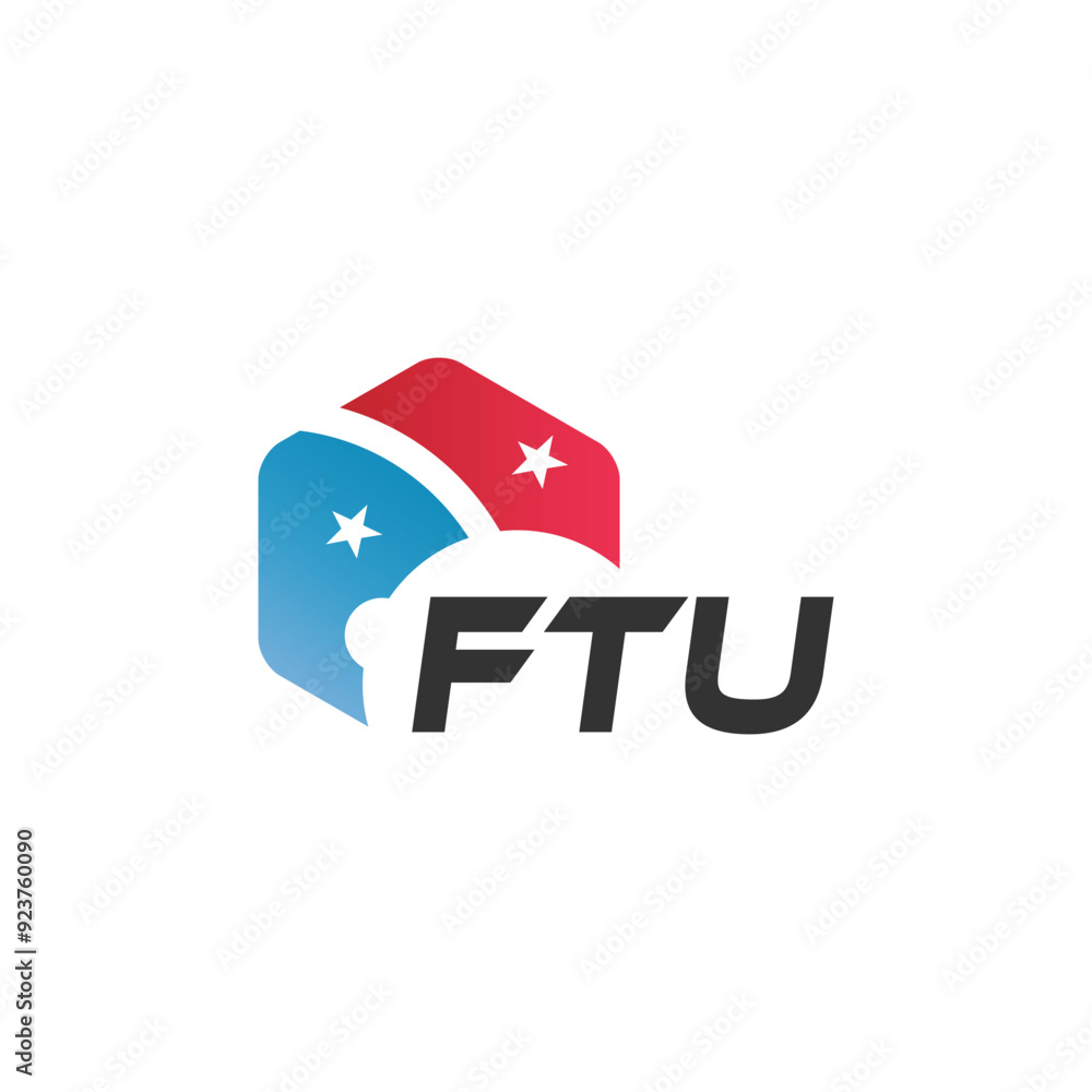 FTU letter logo design on white background. Creative modern FTU letter logo design. Vector design. FTU letter logo design on white background. Creative modern FTU letter logo design. Vector design.