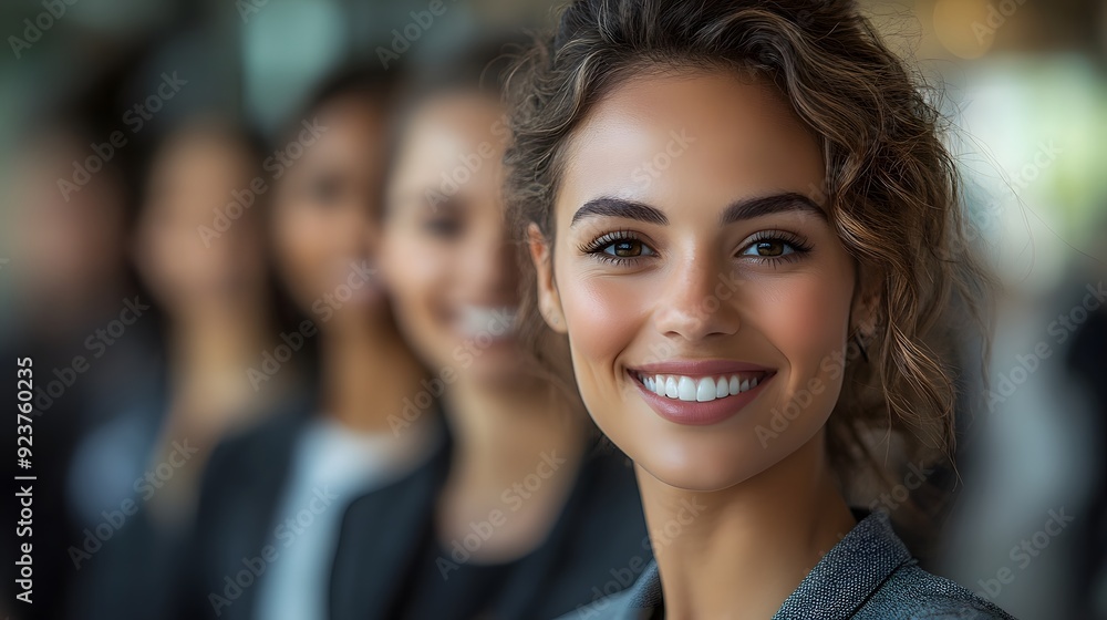 Happy business partners standing together, their confident smiles conveying a sense of accomplishment and partnership. Happy business partners standing together, their confident smiles conveying a sense of accomplishment and partnership.