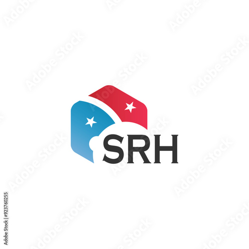 SRH letter logo design on white background. Creative  modern SRH letter logo design. Vector design. photo