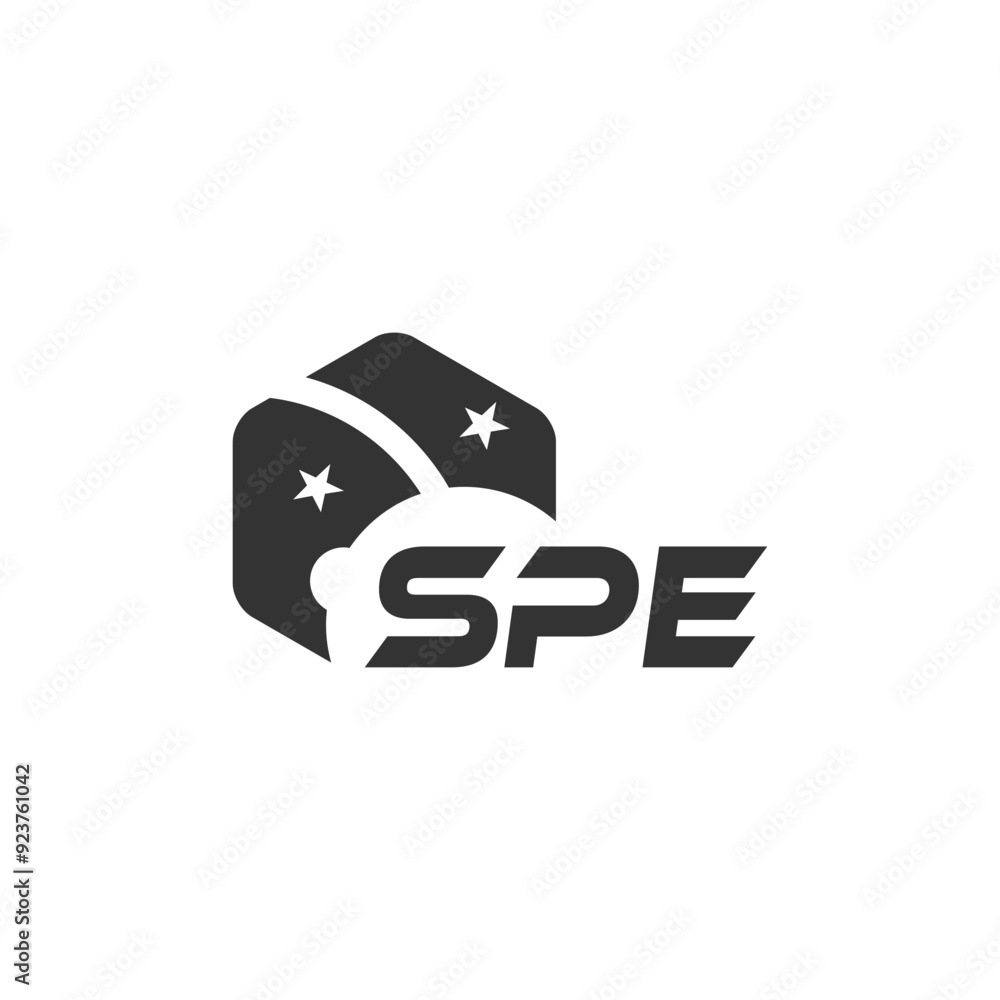 SPE letter logo design on white background. Creative modern SPE letter logo design. Vector design. SPE letter logo design on white background. Creative modern SPE letter logo design. Vector design.