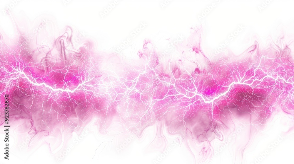 Abstract lightning bolt graphic with a pink and white color scheme. Abstract lightning bolt graphic with a pink and white color scheme.