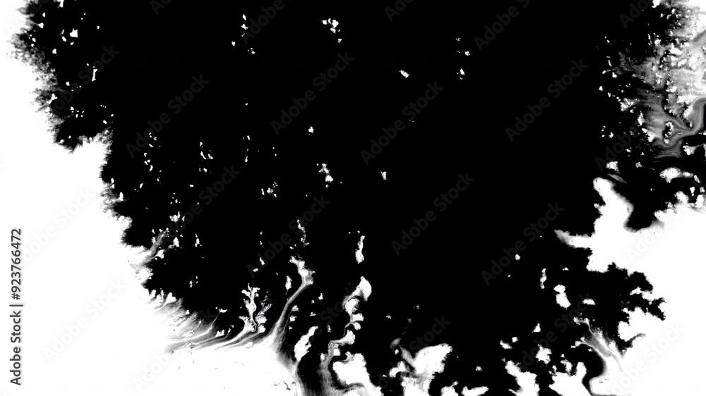 Ink drops stream top down splatter stain leak spread flow scatter over screen
Ink drops stream top down splatter stain leak spread flow scatter over screen