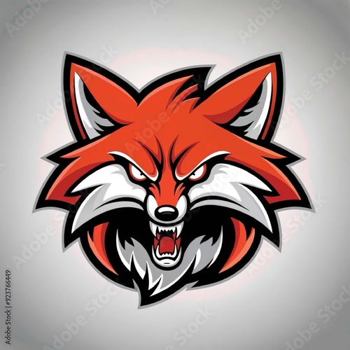 red fox head with arrow