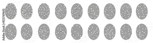 Prints of fingers Vector