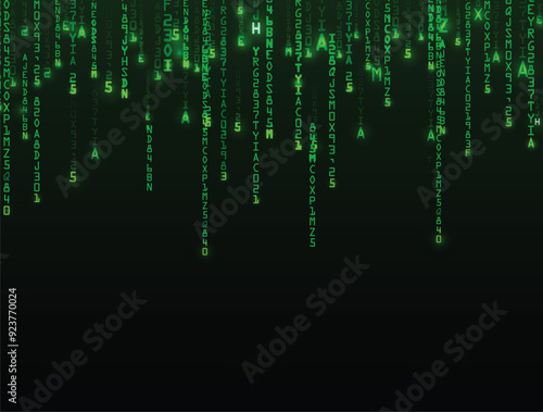 Technology binary background.