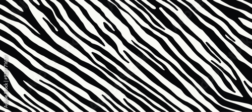 Vector illustration of seamless zebra pattern