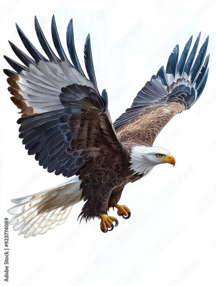 Fototapeta premium Majestic Eagle in Flight