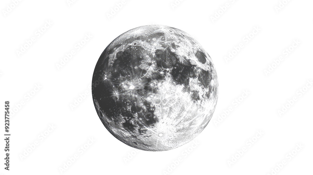Fototapeta premium Moon transparent background