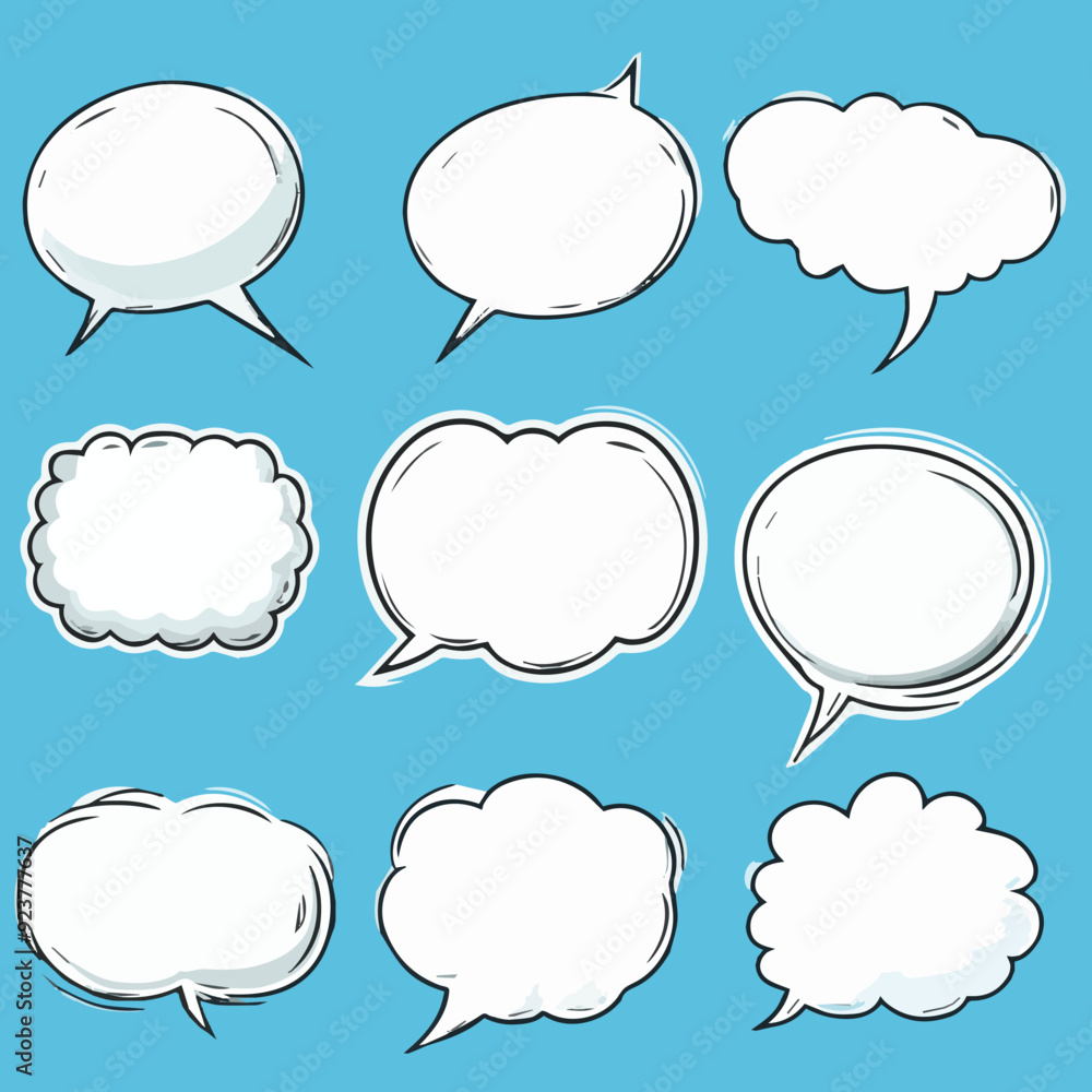Vector set of Comic Speech Bubbles Vector set of Comic Speech Bubbles