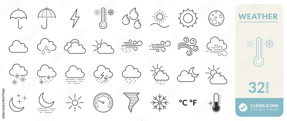 Set of icons for climate weather alerts temperature rays rain hot weather cold tornadoes symbols geographic map communication. high quality vectors. See more on our profile Set of icons for climate weather alerts temperature rays rain hot weather cold tornadoes symbols geographic map communication. high quality vectors. See more on our profile