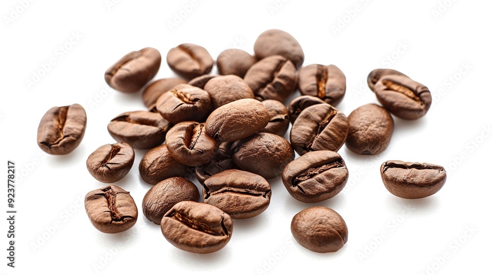 white background coffee beans white background coffee beans