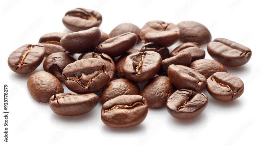 white background coffee beans white background coffee beans