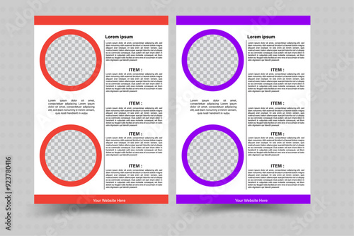 Food Flyer A4 size Vector Template. Fast food flyer template design. sales promotion, culinary promotion, ready to edit and use.