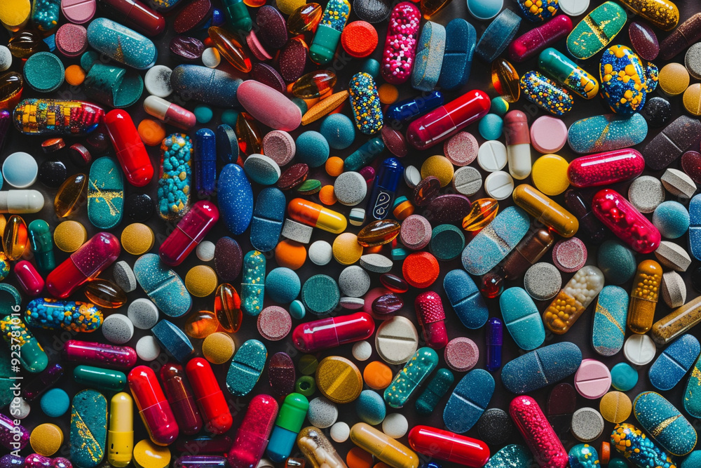 A Colorful Collection of Pills A Colorful Collection of Pills