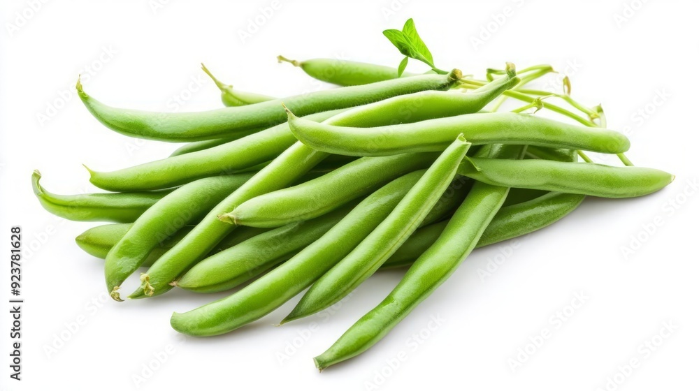 Freshly picked green beans , vegetable ingredient Freshly picked green beans , vegetable ingredient