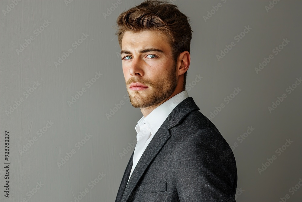 A Person businessman caucasian white studio serious A Person businessman caucasian white studio serious