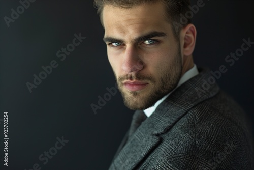 A Person businessman caucasian white studio serious