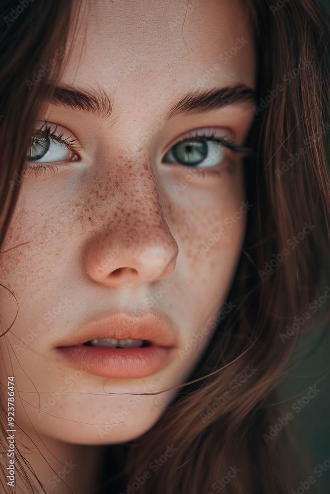 A Pretty girl expression of feelings cropped view A Pretty girl expression of feelings cropped view