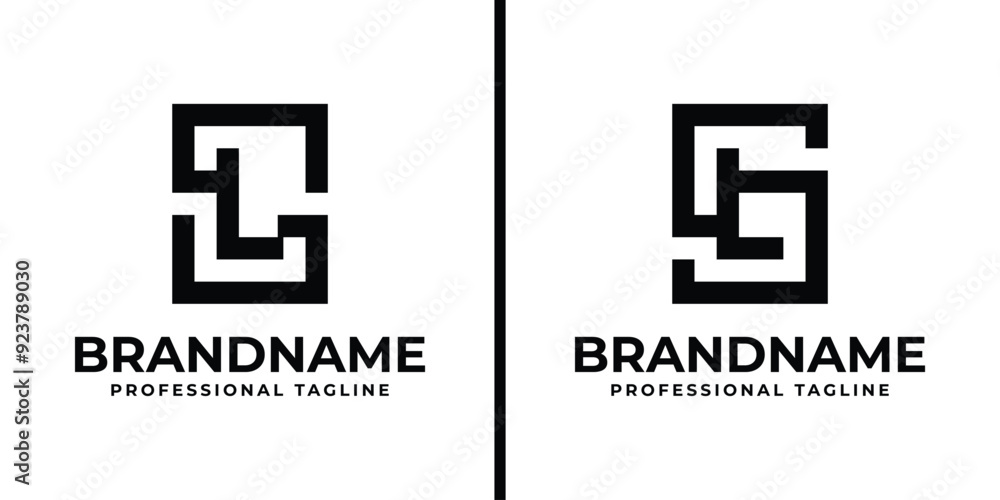 Letters SL Monogram Logo, suitable for any business with LS or SL initials Letters SL Monogram Logo, suitable for any business with LS or SL initials