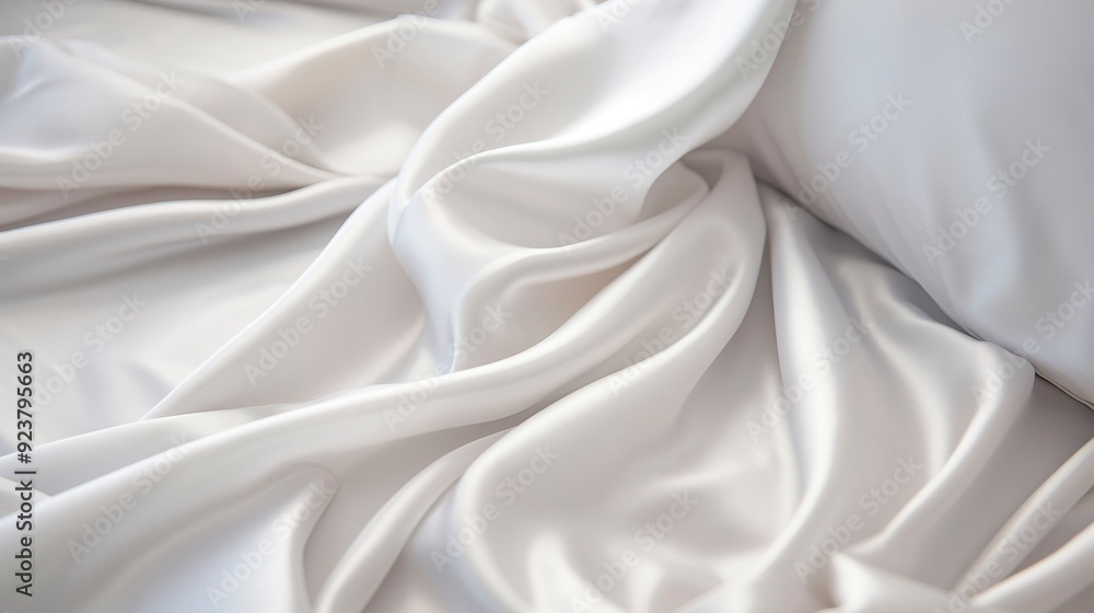 Obraz premium A photo of a close-up of high-thread-count sheet