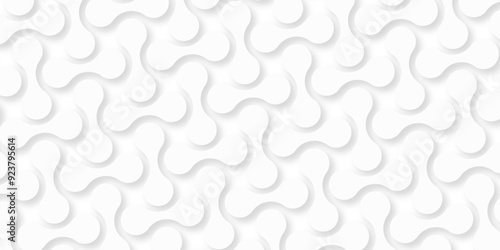 abstract background metal ceramic brick tile wall. White marble wall texture and seamless pattern. 3d geometric metal shape composing decorated. llustration for retro, textile, decoration, gifts.