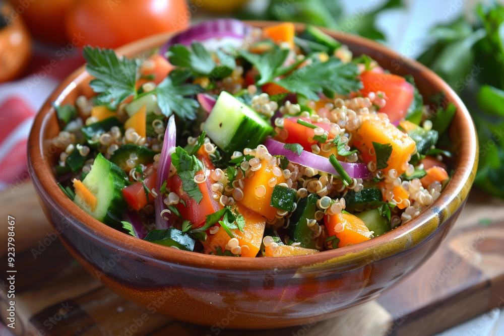 Quinoa Salad with Fresh Vegetables Quinoa Salad with Fresh Vegetables