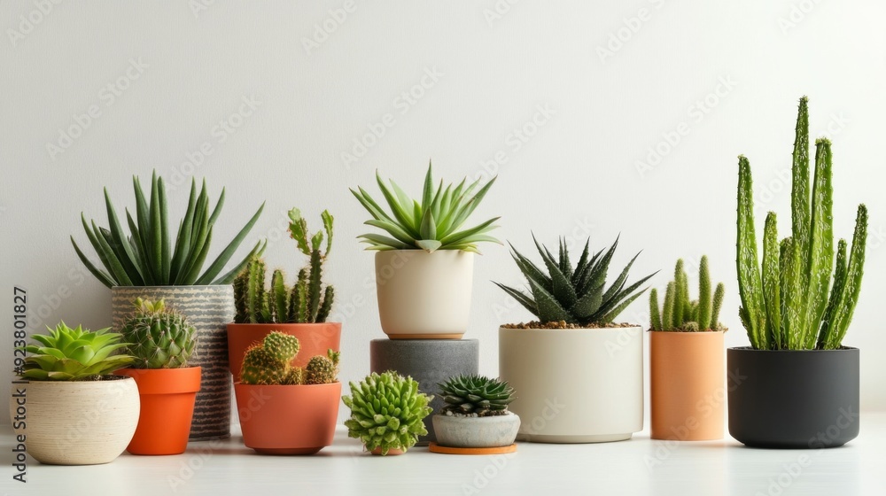 Assorted Potted Plants on Display Assorted Potted Plants on Display