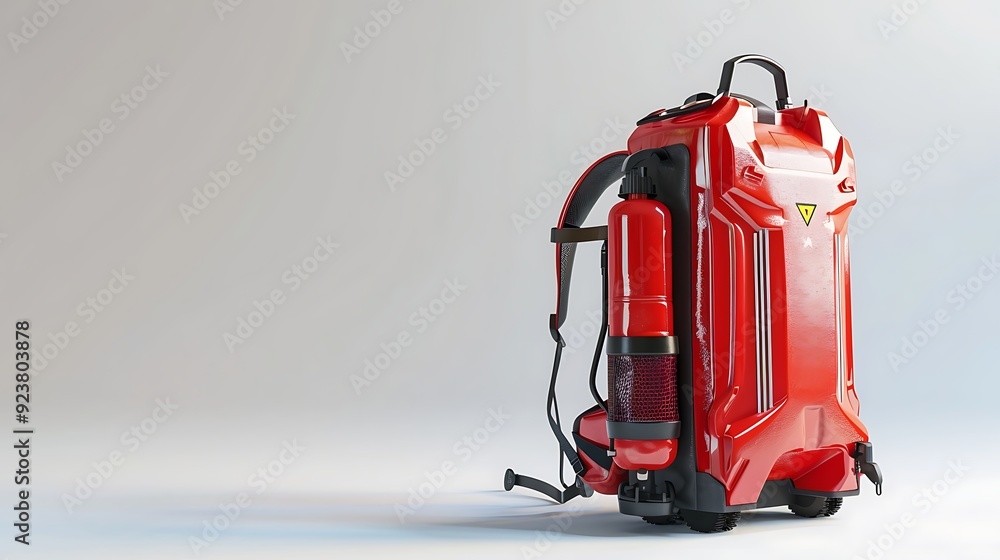 Battery backpack garden sprayer equipment on white background. Battery backpack garden sprayer equipment on white background.